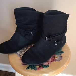 Girls Black Dress Boots